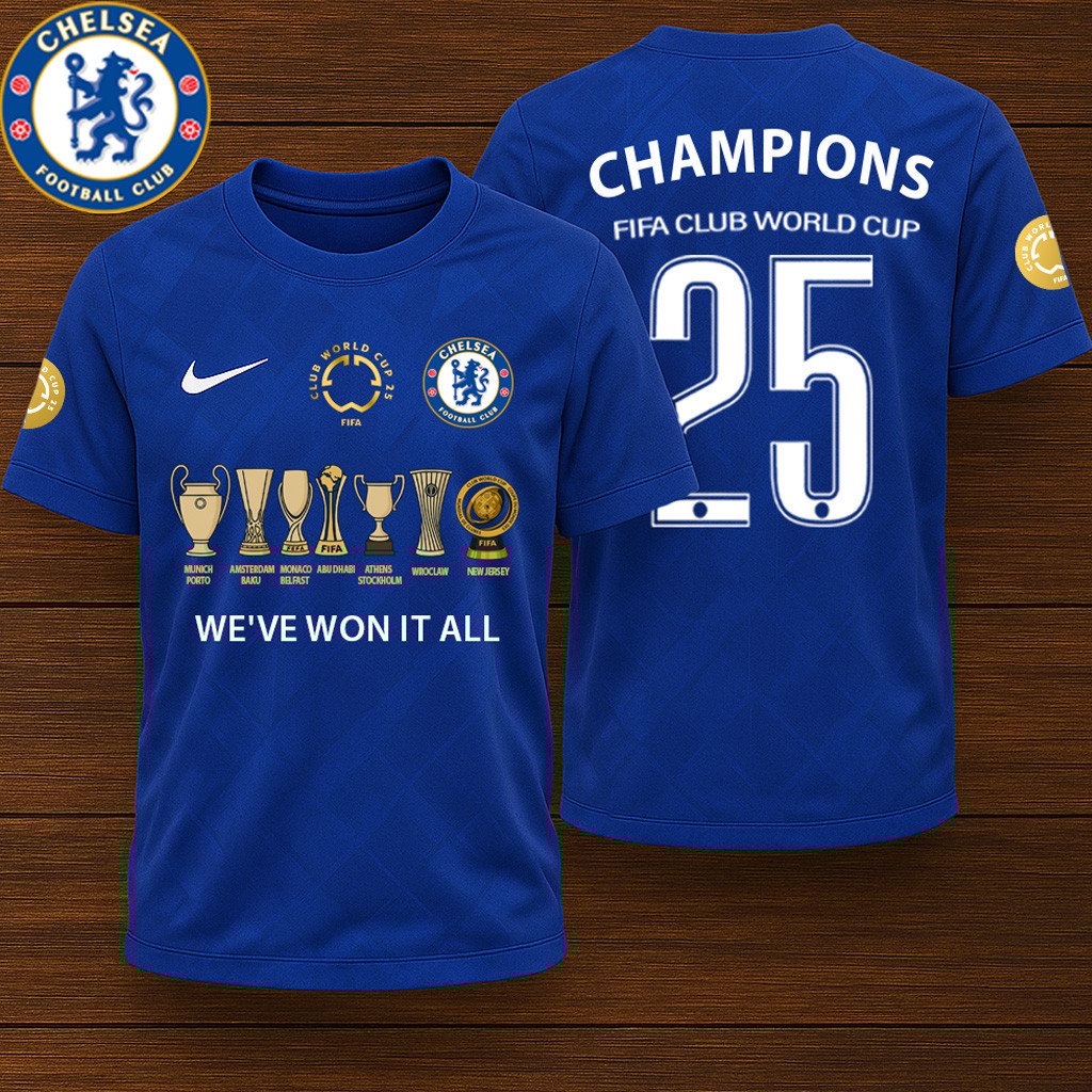 Chelsea T-Shirt 3D Apparels Champions FIFA Club World Cup