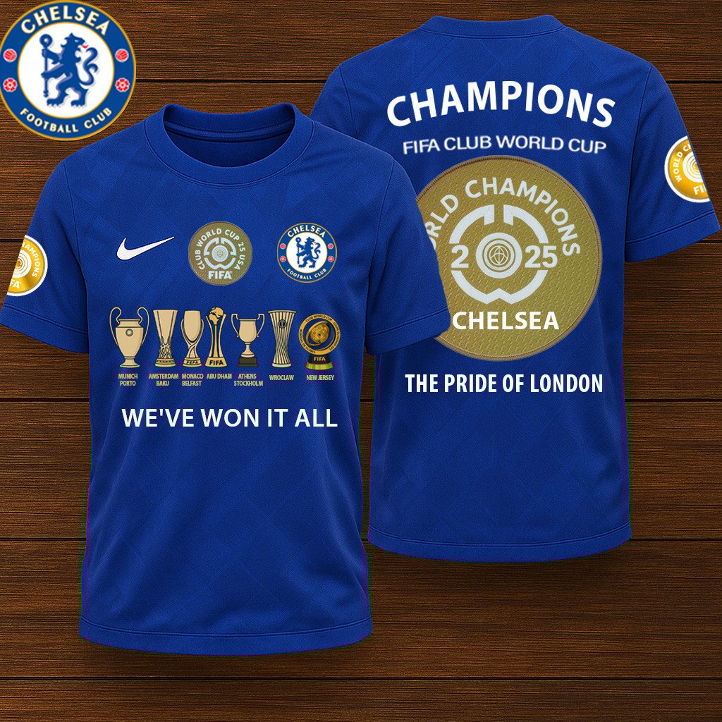 Chelsea T-Shirt 3D Apparels Champions FIFA Club World Cup