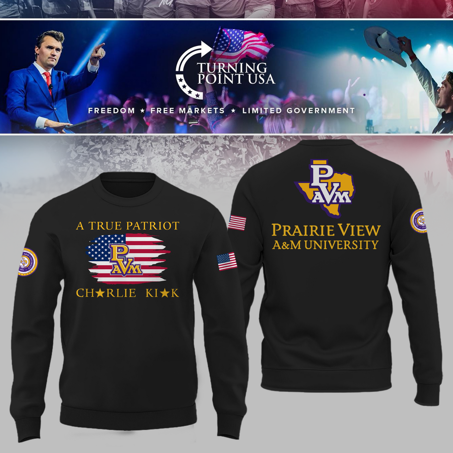 Prairie View University x Turning Point USA Sweatshirt