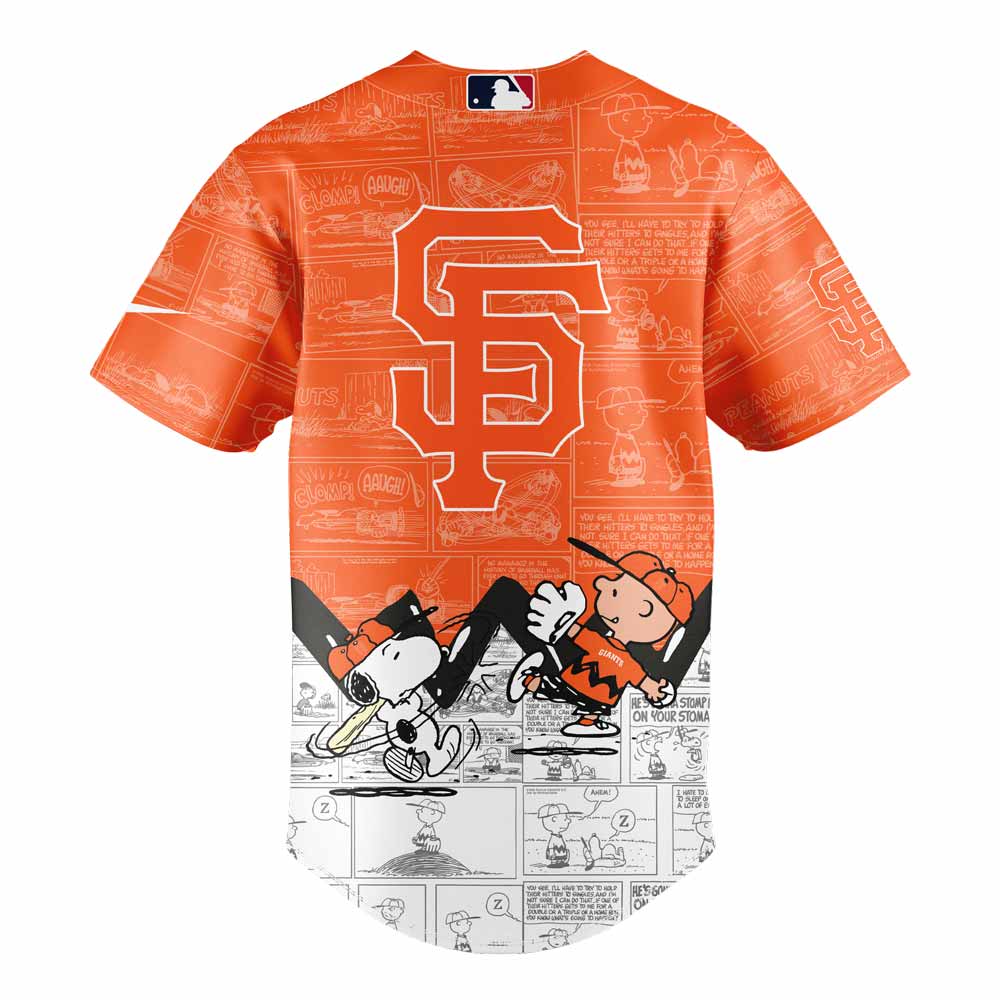 San Francisco Giants 75th Anniversary of Peanuts Jersey