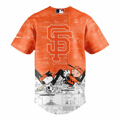 San Francisco Giants 75th Anniversary of Peanuts Jersey