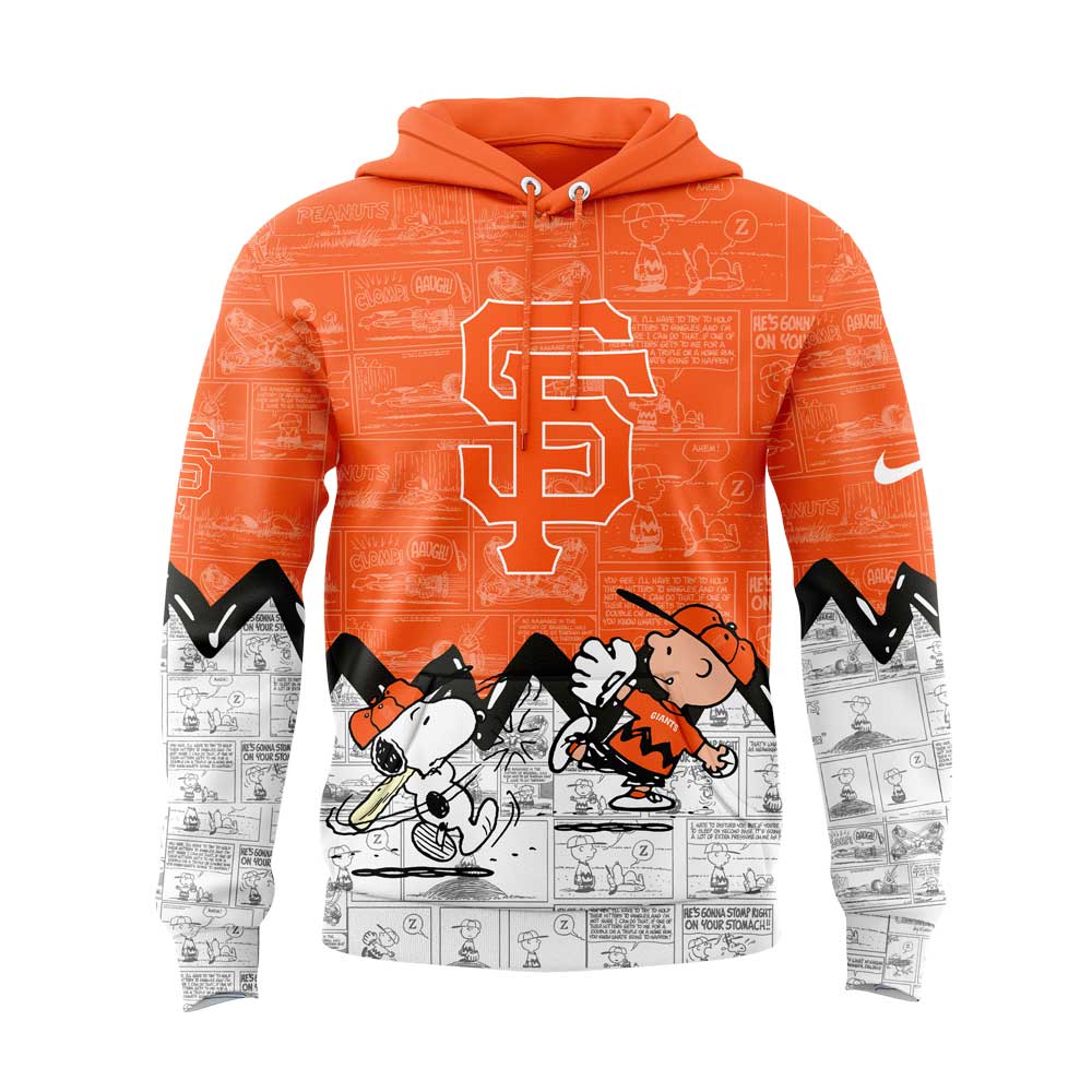 San Francisco Giants 75th Anniversary of Peanuts Hoodie