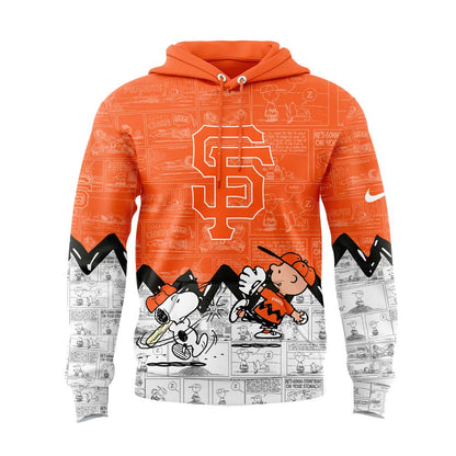 San Francisco Giants 75th Anniversary of Peanuts Hoodie
