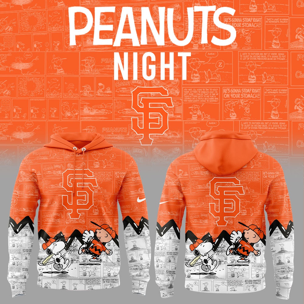 San Francisco Giants 75th Anniversary of Peanuts Hoodie