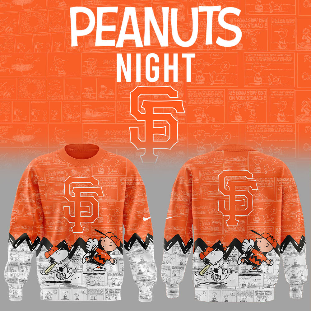 San Francisco Giants 75th Anniversary of Peanuts Sweatshirt