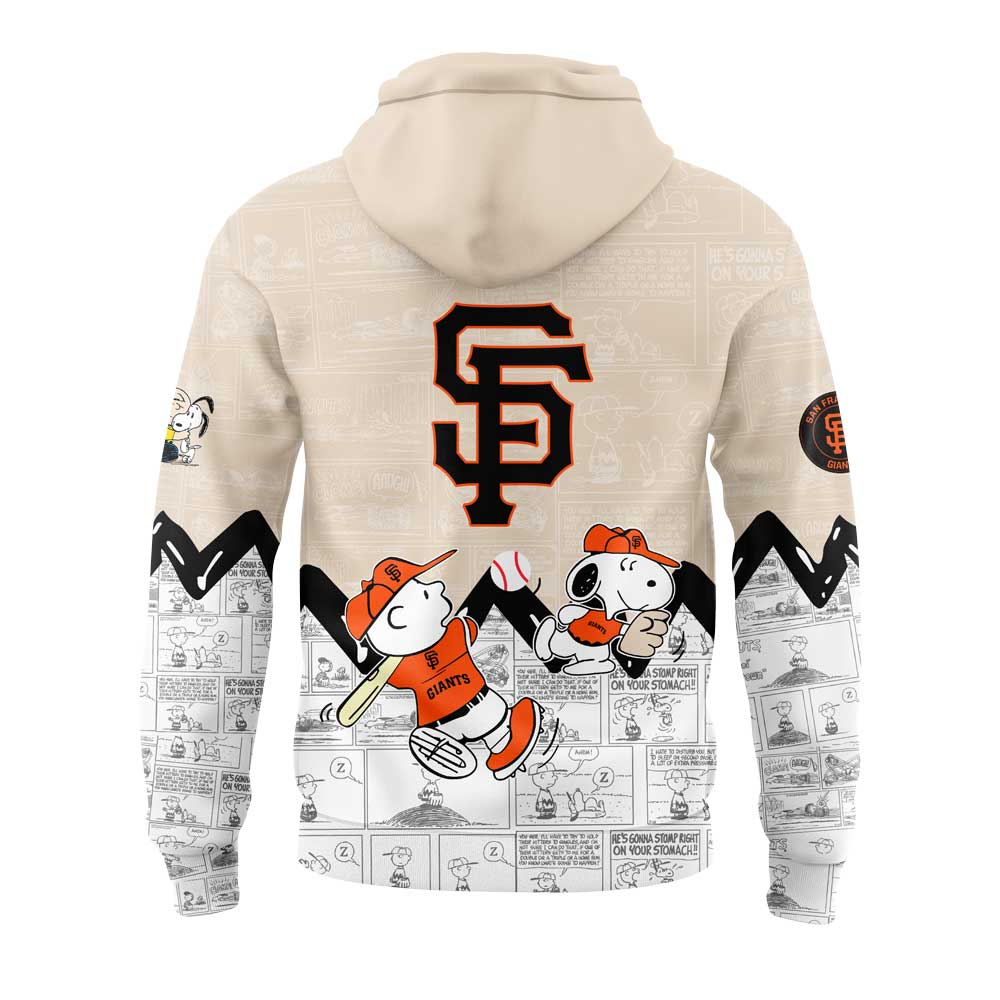 San Francisco Giants 75th Anniversary of Peanuts Hoodie