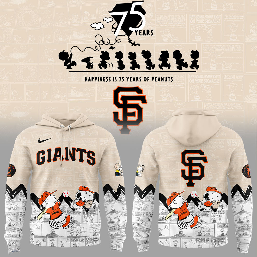 San Francisco Giants 75th Anniversary of Peanuts Hoodie