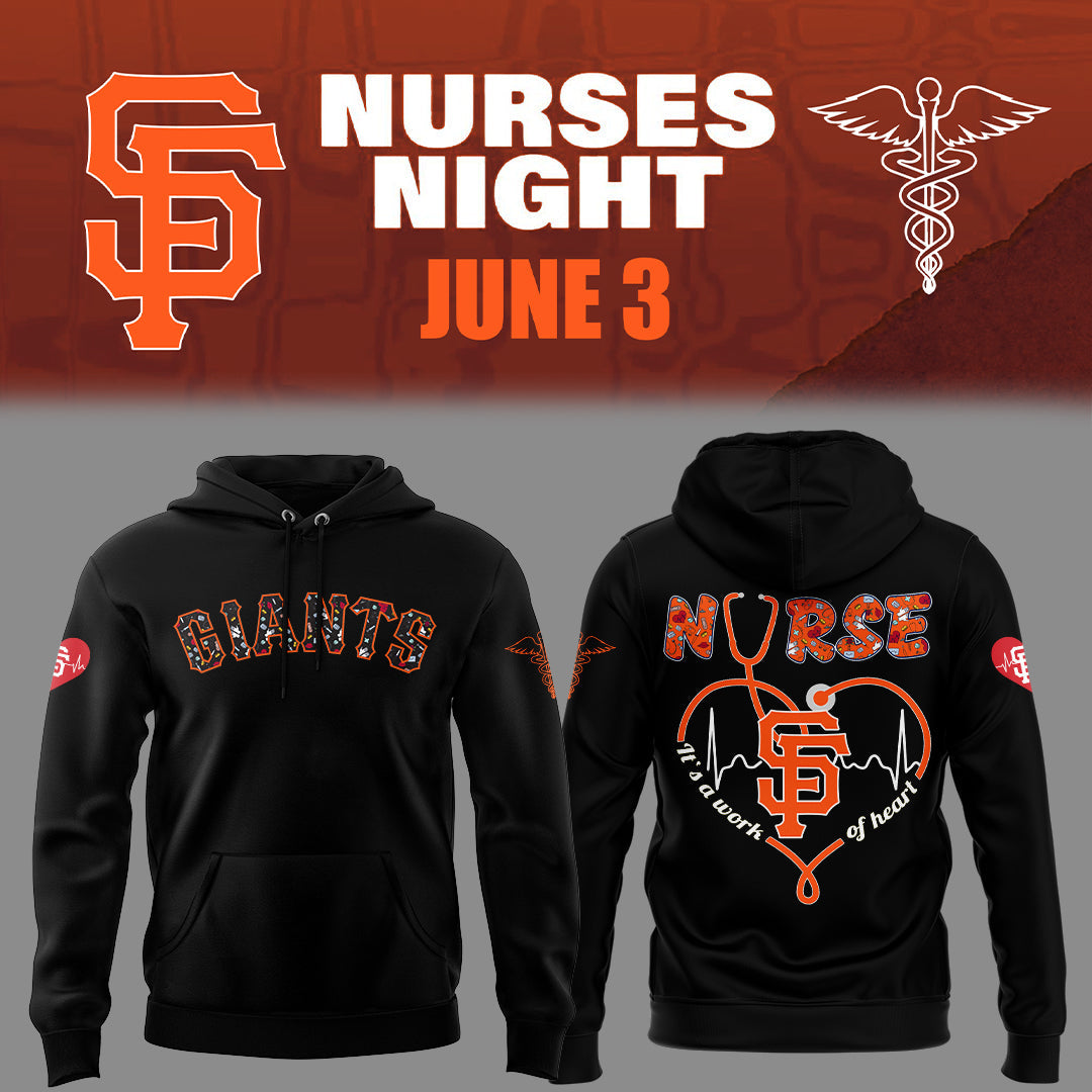 San Francisco Giants Nurses Appreciation Black Hoodie