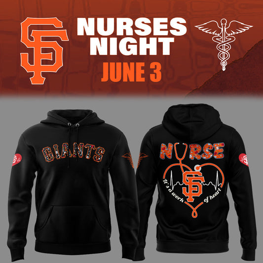 San Francisco Giants Nurses Appreciation Black Hoodie