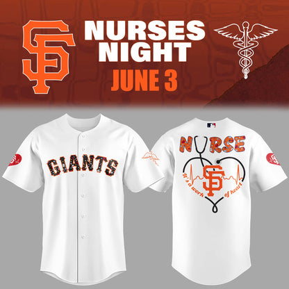 San Francisco Giants Nurses Appreciation White Jersey
