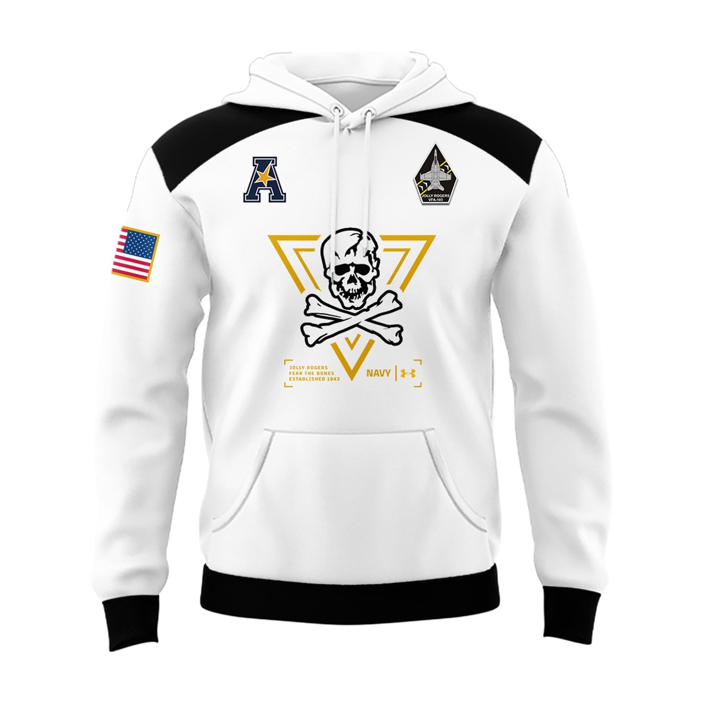 Special New Jolly Rogers Navy Midshipmen Hoodie