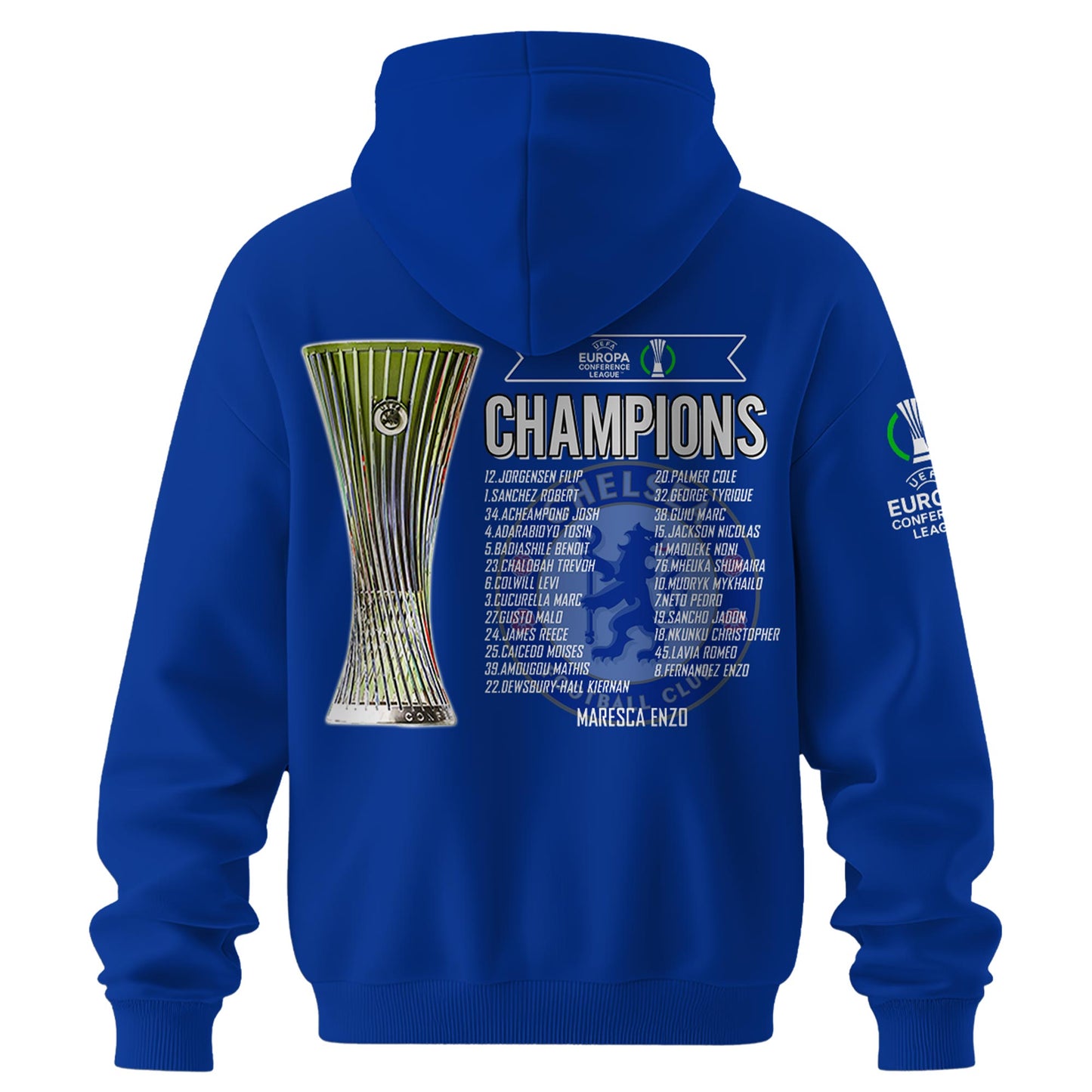 Chelsea FC 2025 Europe UEFA Conference League Champions Limited Edition Hoodie