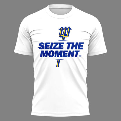 Seattle Mariners SEIZE THE MOMENT White Tee