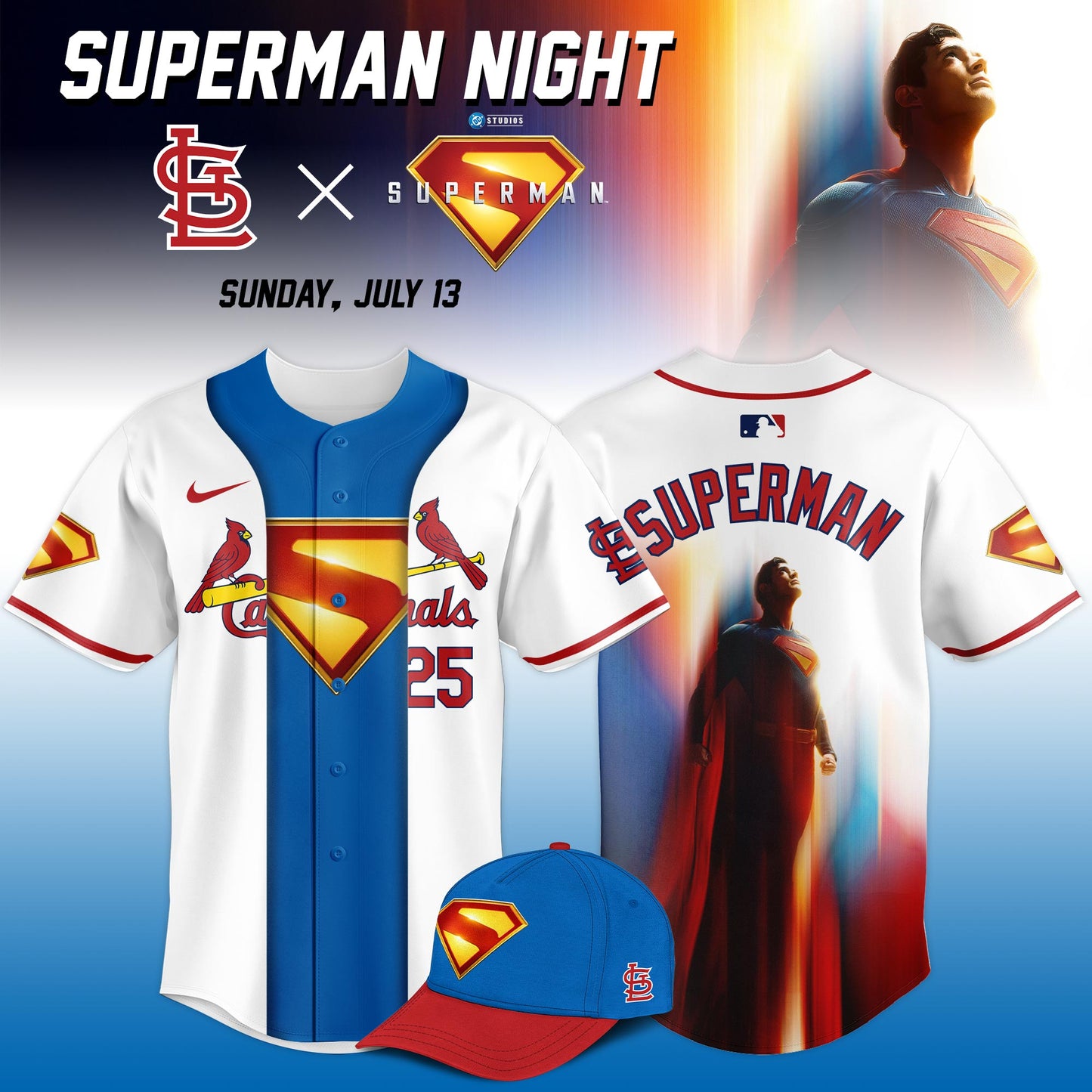St. Louis Cardinals x Superman Limited Edition Jersey 2025