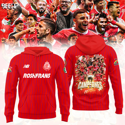 Toluca Campeón 2025 Liga MX Hoodie