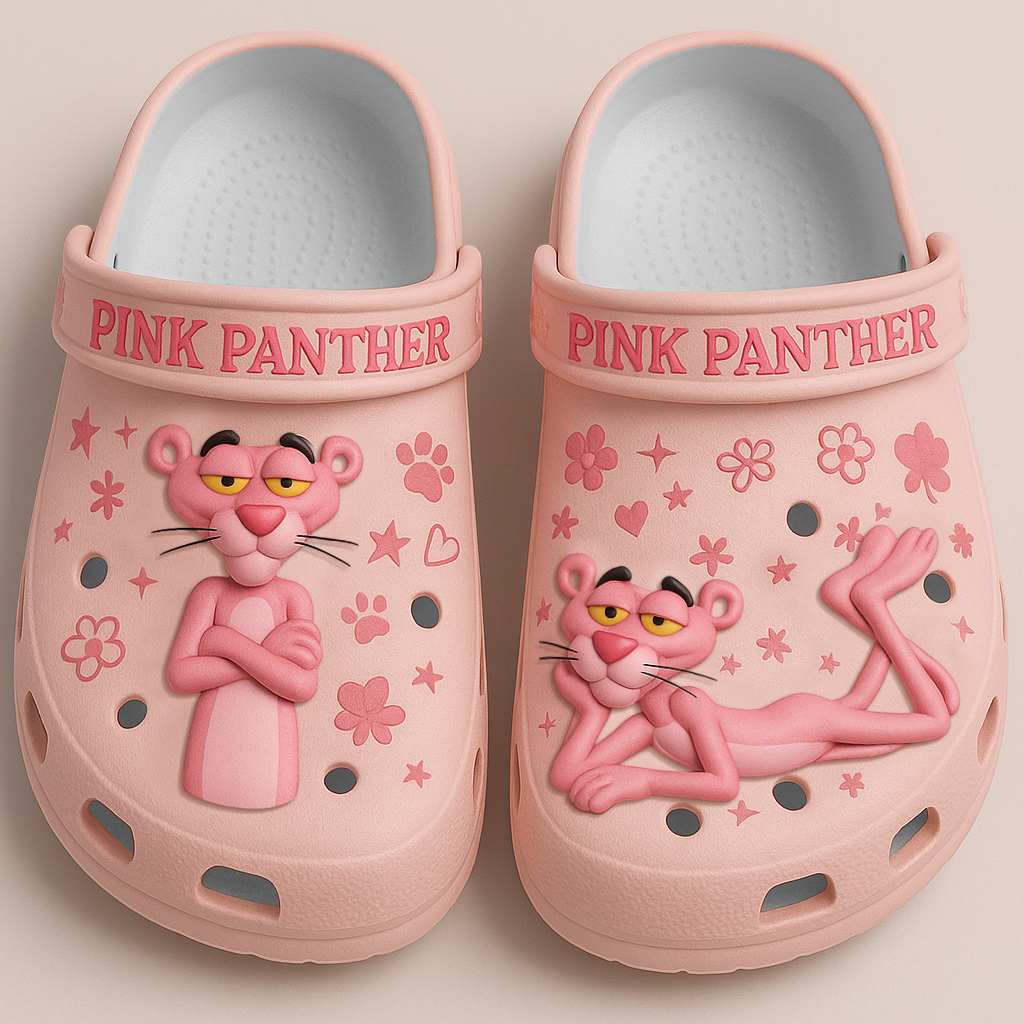 The Pink Panther Crocs Crocband Clogs Shoes Comfortable For Men Women