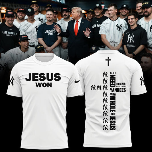 New York Yankees JESUS WON 2025 Limited Edition T-Shirt