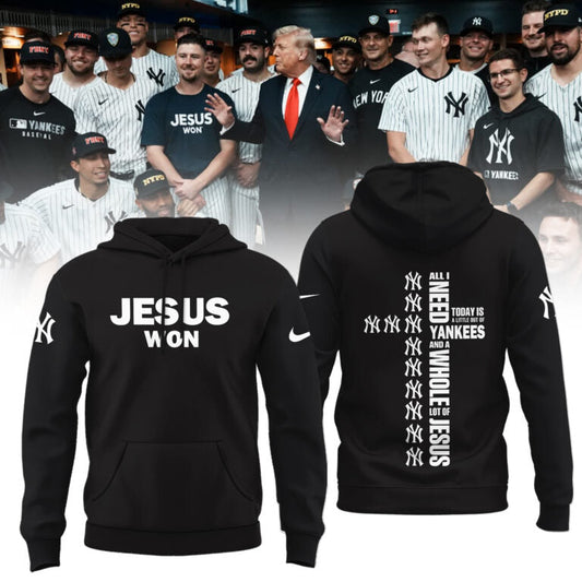 New York Yankees JESUS WON 2025 Limited Edition Hoodie