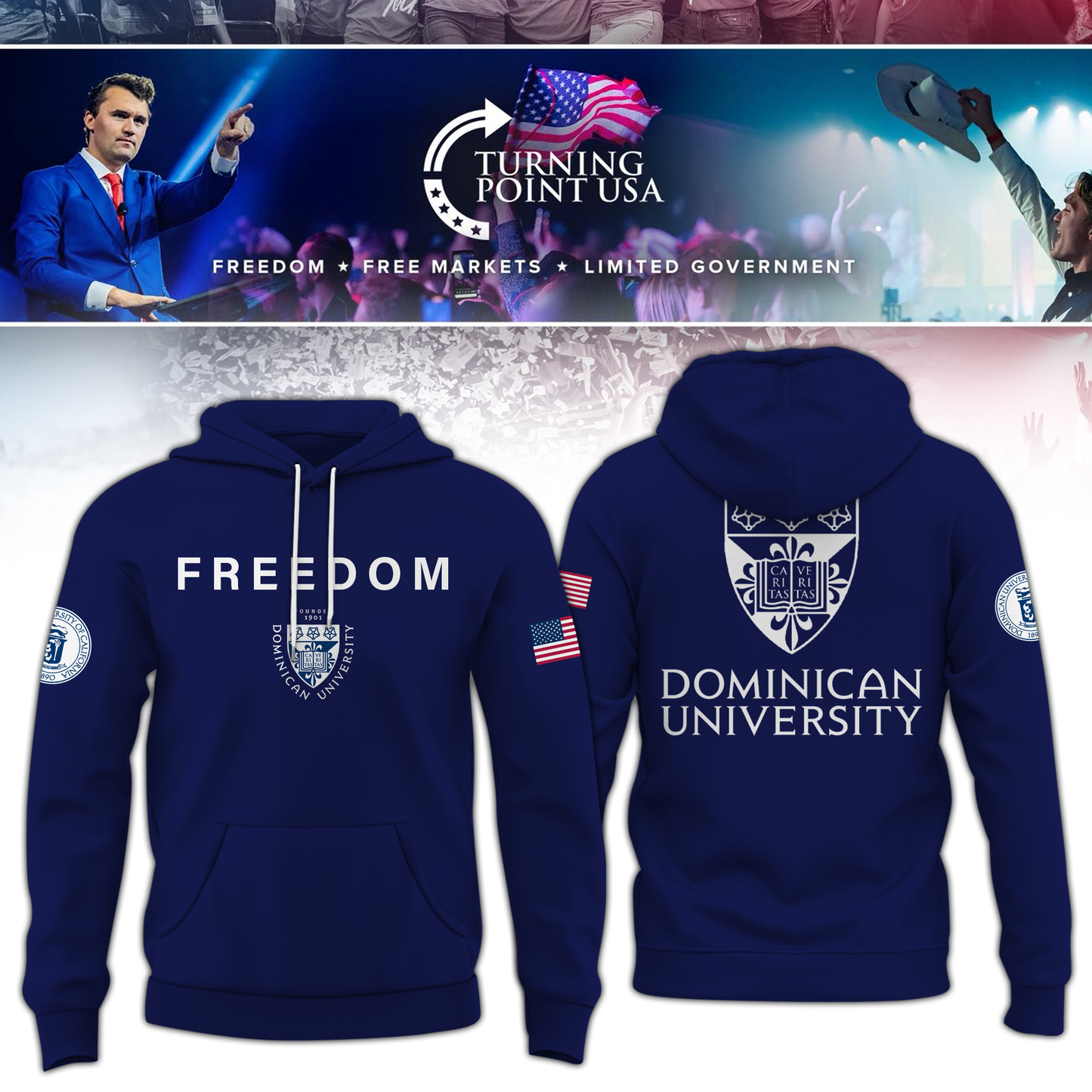 Dominican University x Turning Point USA Hoodie