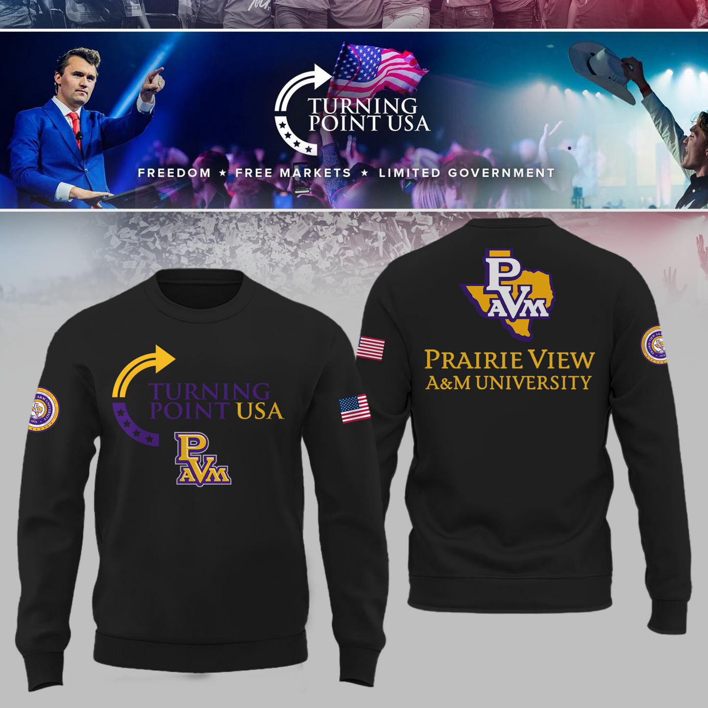 Prairie View University x Turning Point USA Sweatshirt