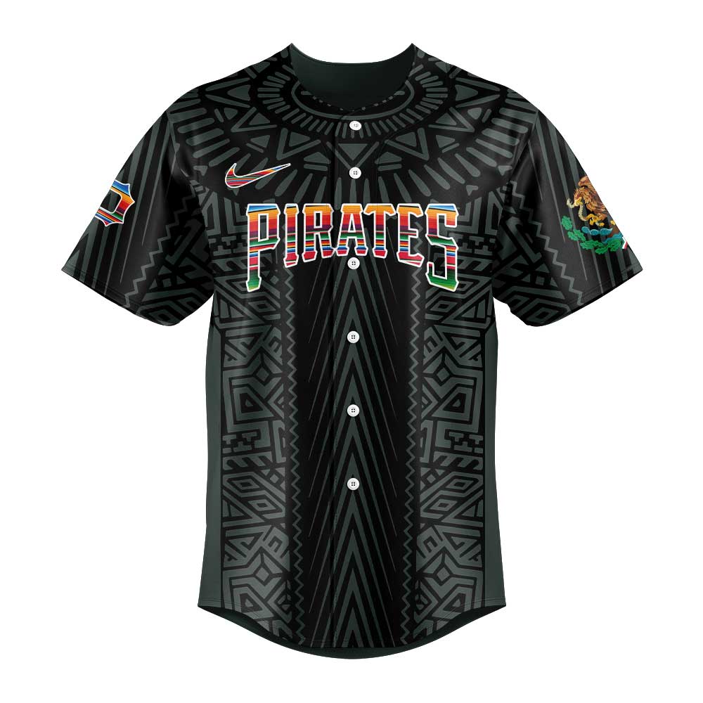 Pittsburgh Pirates Mexican Heritage Night New Black Jersey