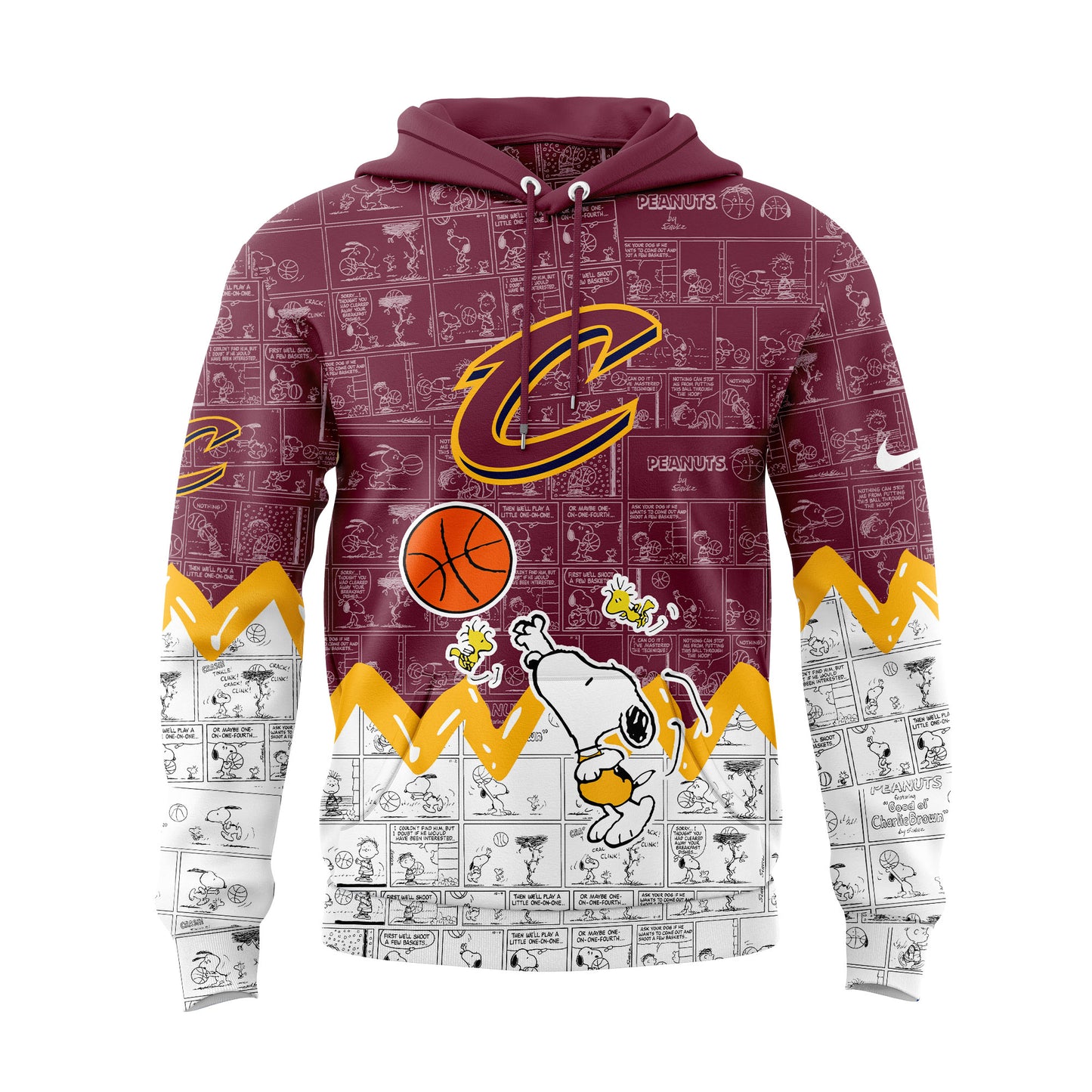 Cleveland Cavaliers 75th Anniversary of Peanuts Hoodie | TX21