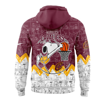 Cleveland Cavaliers 75th Anniversary of Peanuts Hoodie | TX21