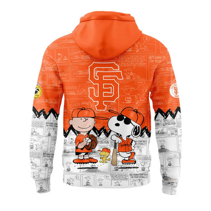 San Francisco Giants 75th Anniversary of Peanuts Hoodie
