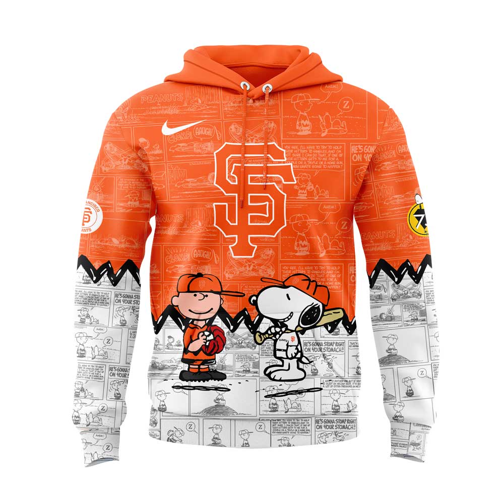 San Francisco Giants 75th Anniversary of Peanuts Hoodie