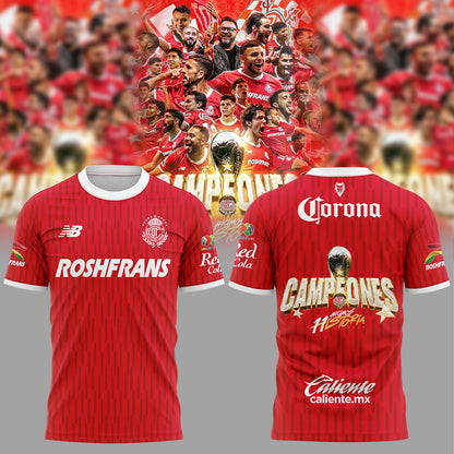 Toluca Campeón 2025 Liga MX T-Shirt