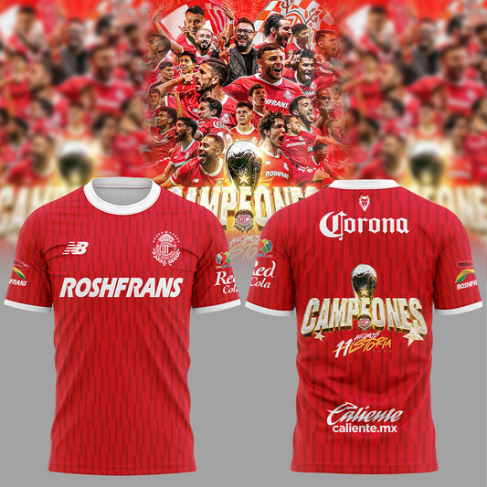 Toluca Campeón 2025 Liga MX T-Shirt
