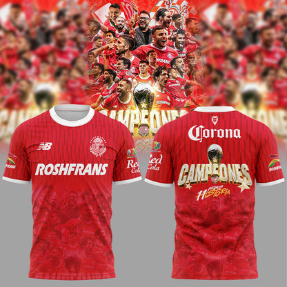 Toluca Campeón 2025 Liga MX T-Shirt