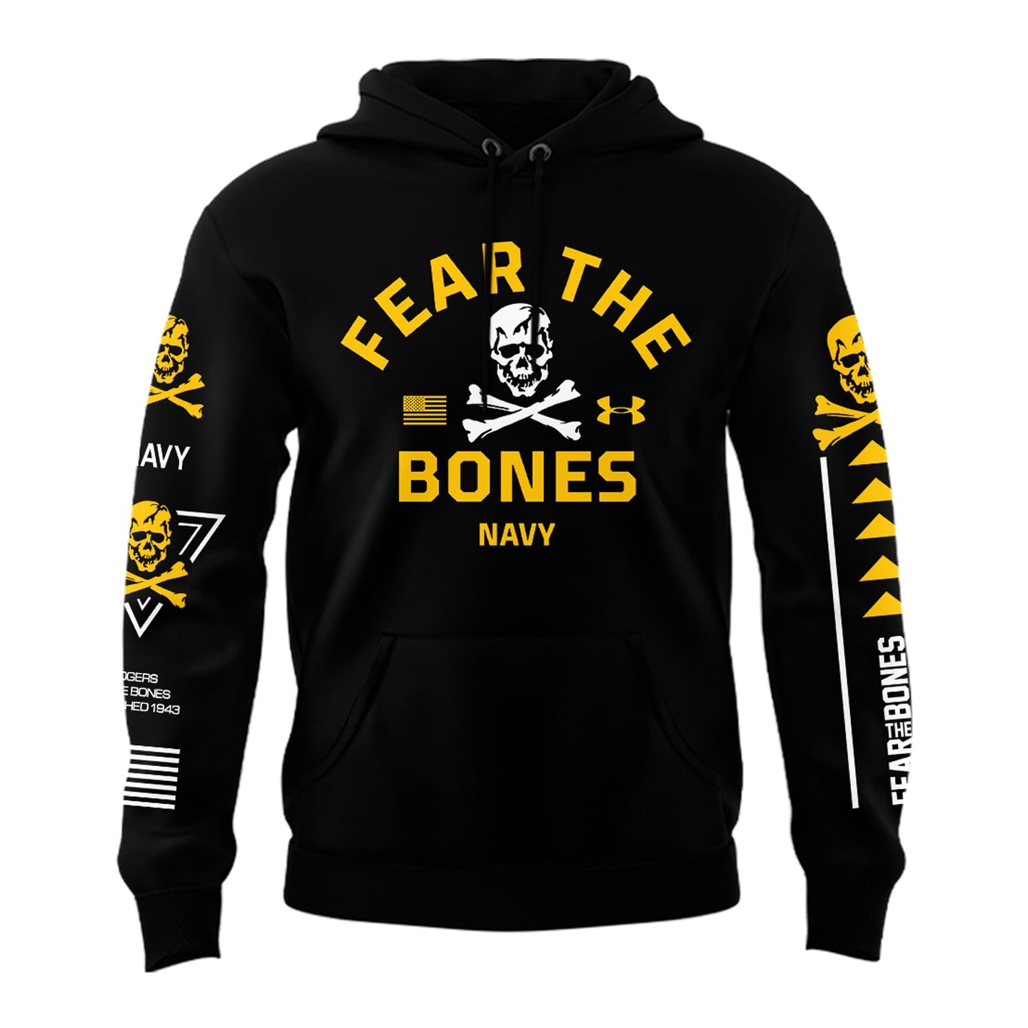 Angel Of Death Jolly Rogers Navy Midshipmen Hoodie