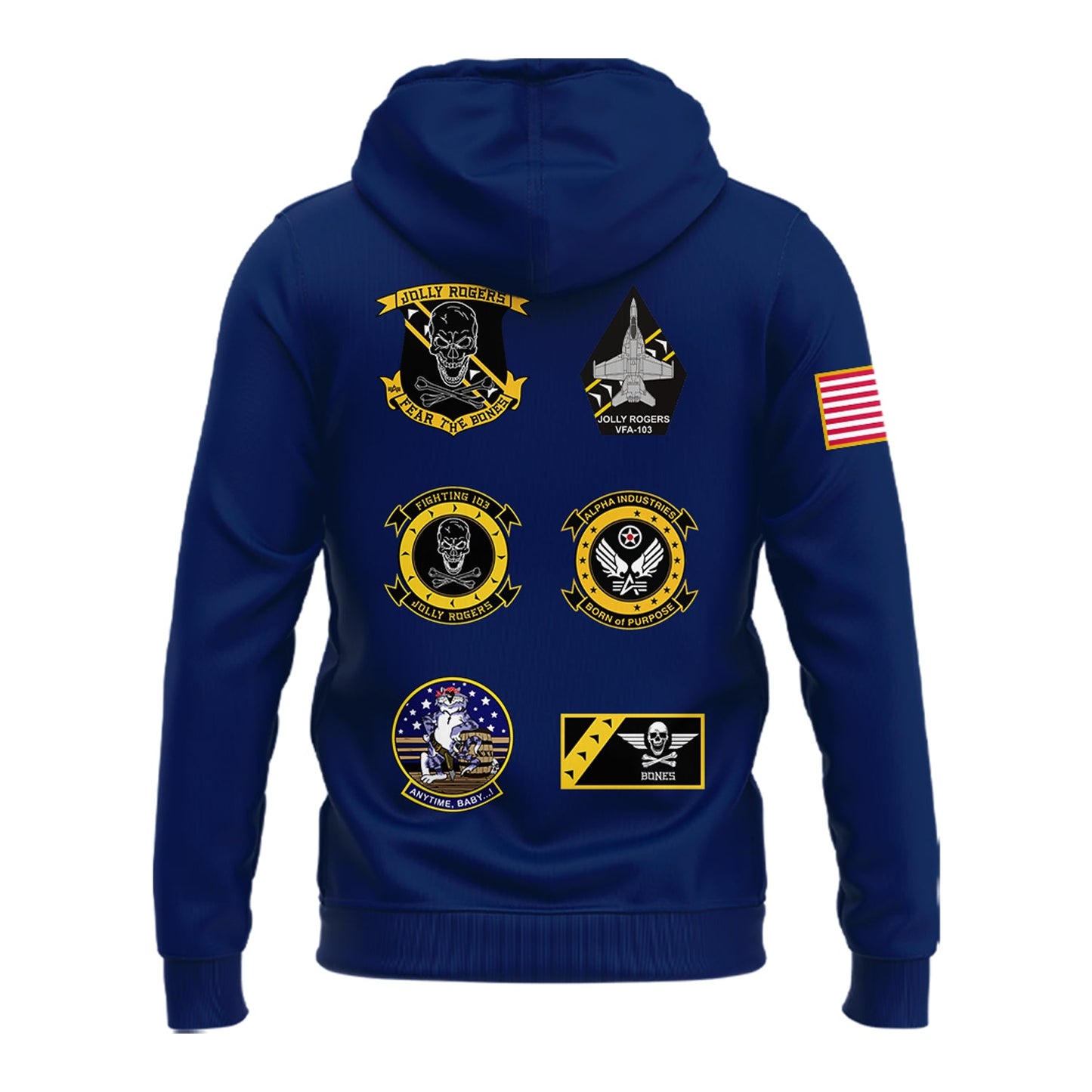 Special New Jolly Rogers Navy Midshipmen Hoodie