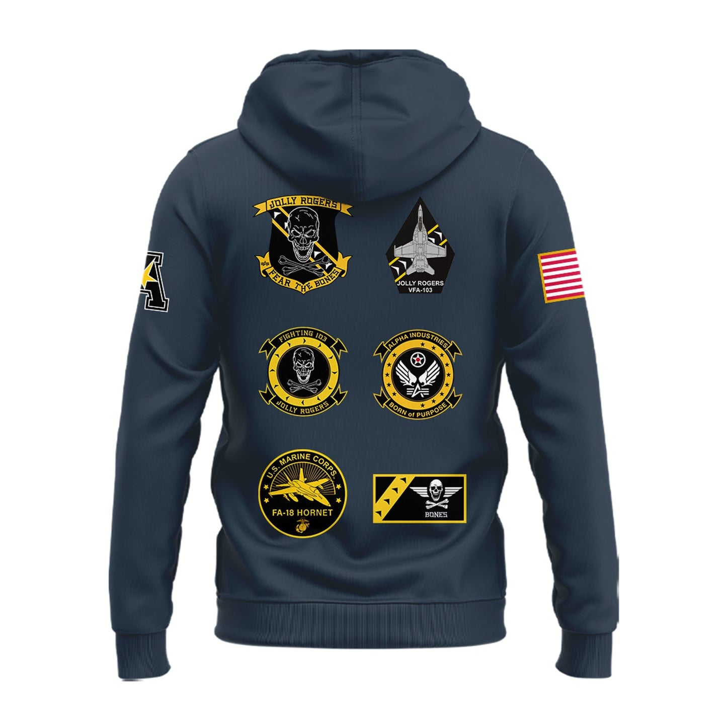 Special New Jolly Rogers Navy Midshipmen Hoodie