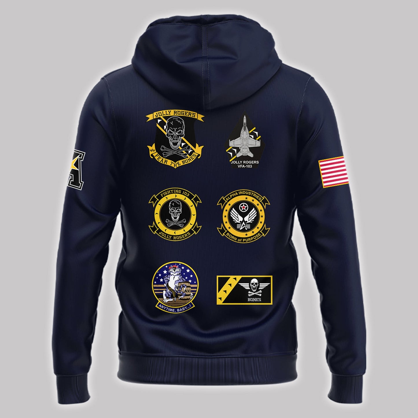 Special New Jolly Rogers Navy Midshipmen Hoodie