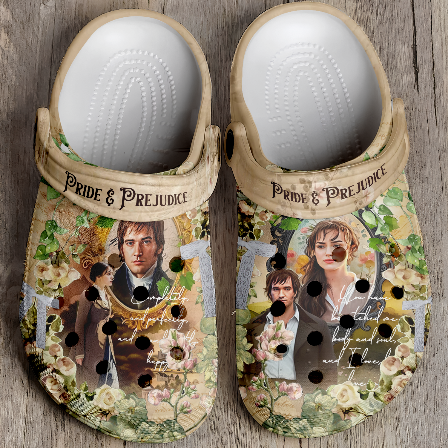 Pride And Prejudice Crocs Crocband Clogs Shoes Comfortable For Men Women