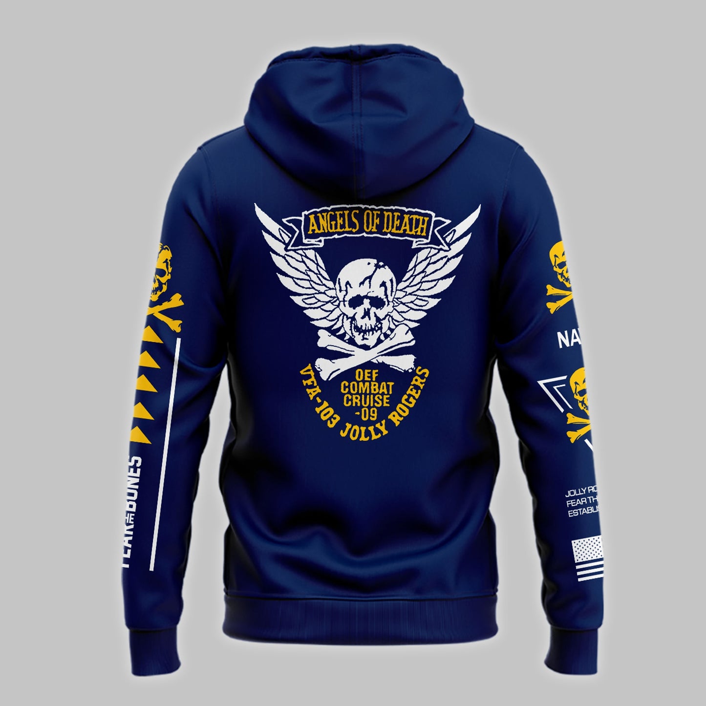 Special New Jolly Rogers Navy Midshipmen Zip Hoodie