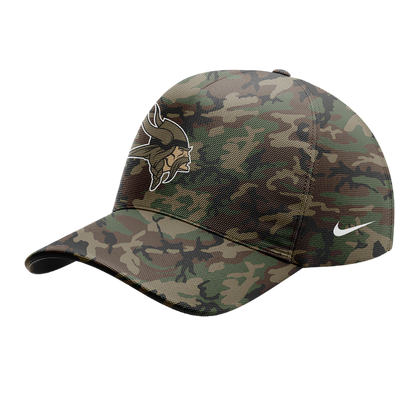 Premium Minnesota Vikings Merch - Minnesota Vikings Camo 2025 Salute to Service Club Fleece Pullover Hoodie - Gear Up For Game Day