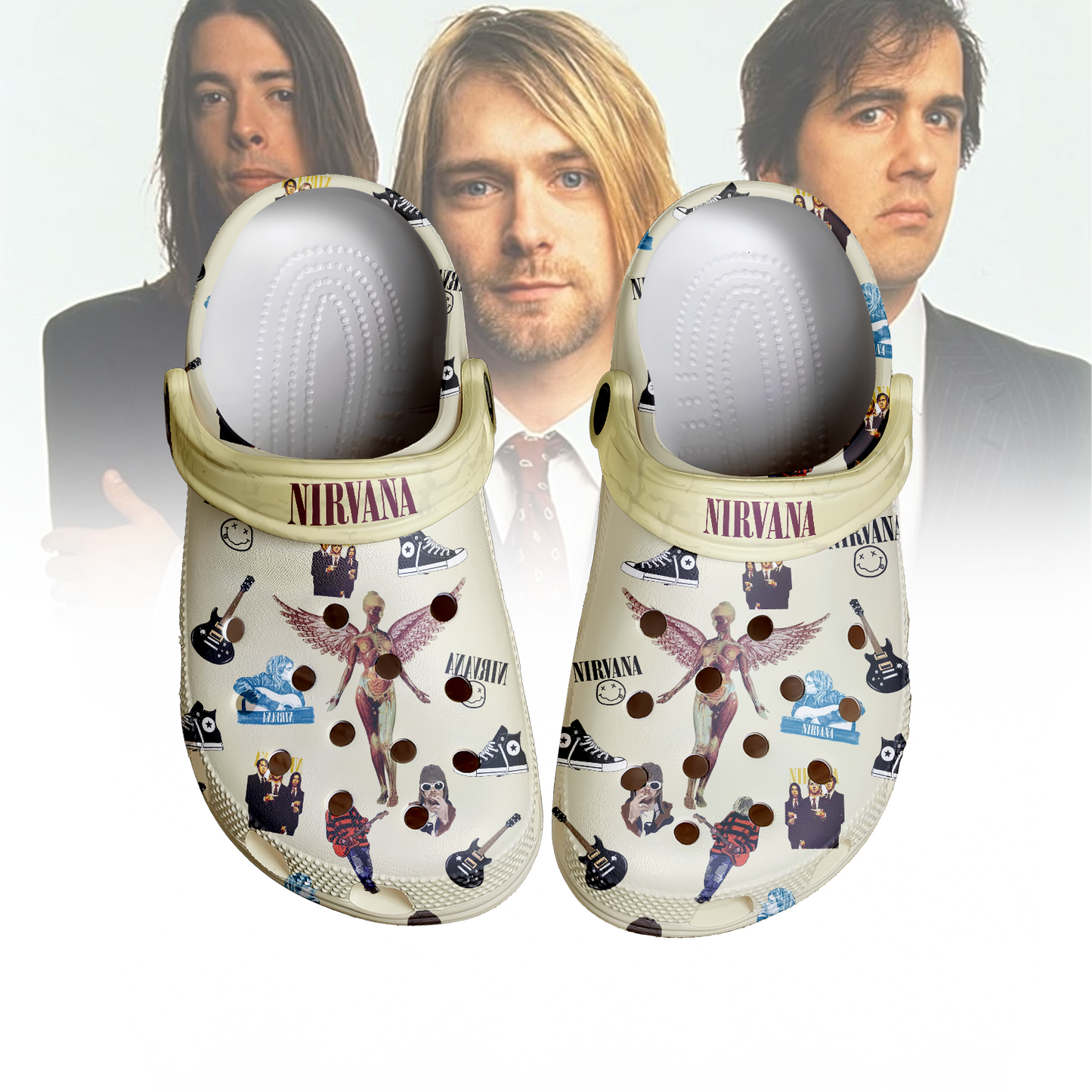 Nirvana Band Crocs Crocband Clogs Shoes Comfortable For Men Women