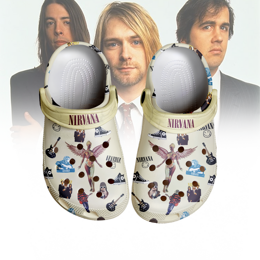 Nirvana Band Crocs Crocband Clogs Shoes Comfortable For Men Women