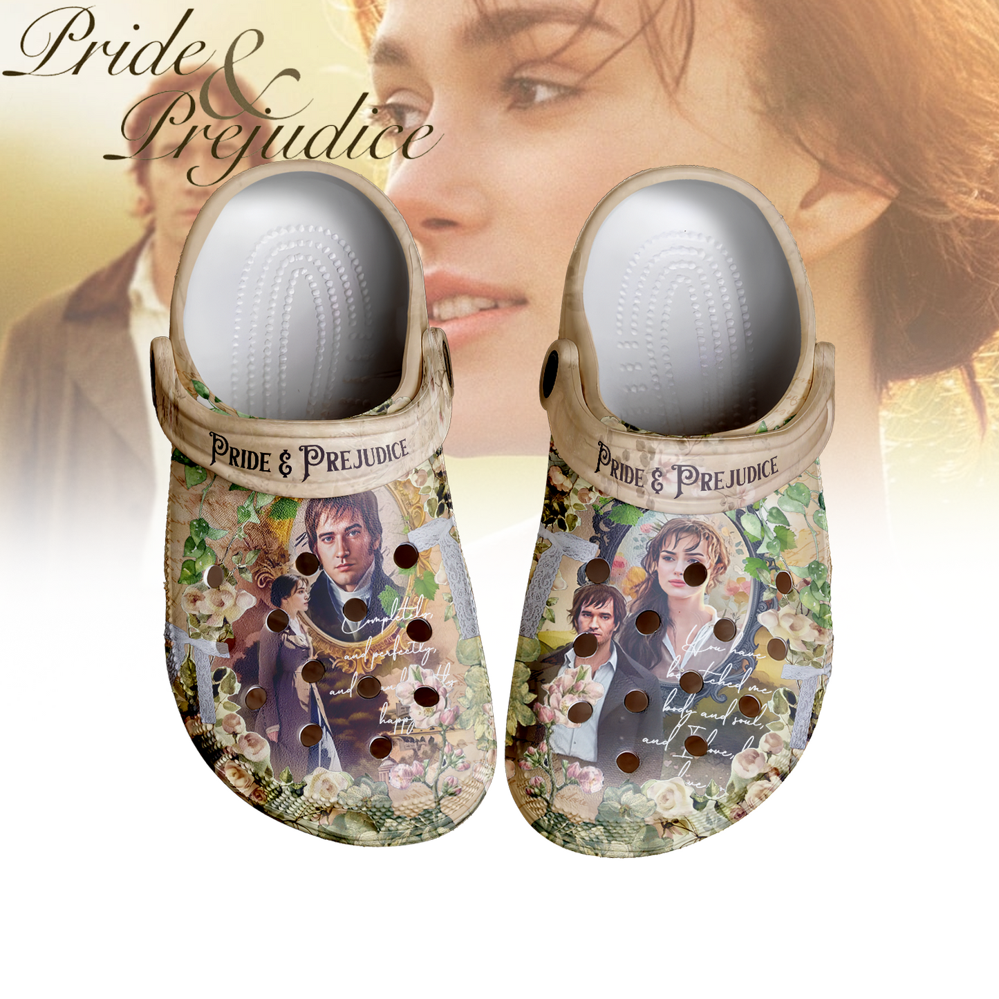 Pride And Prejudice Crocs Crocband Clogs Shoes Comfortable For Men Women
