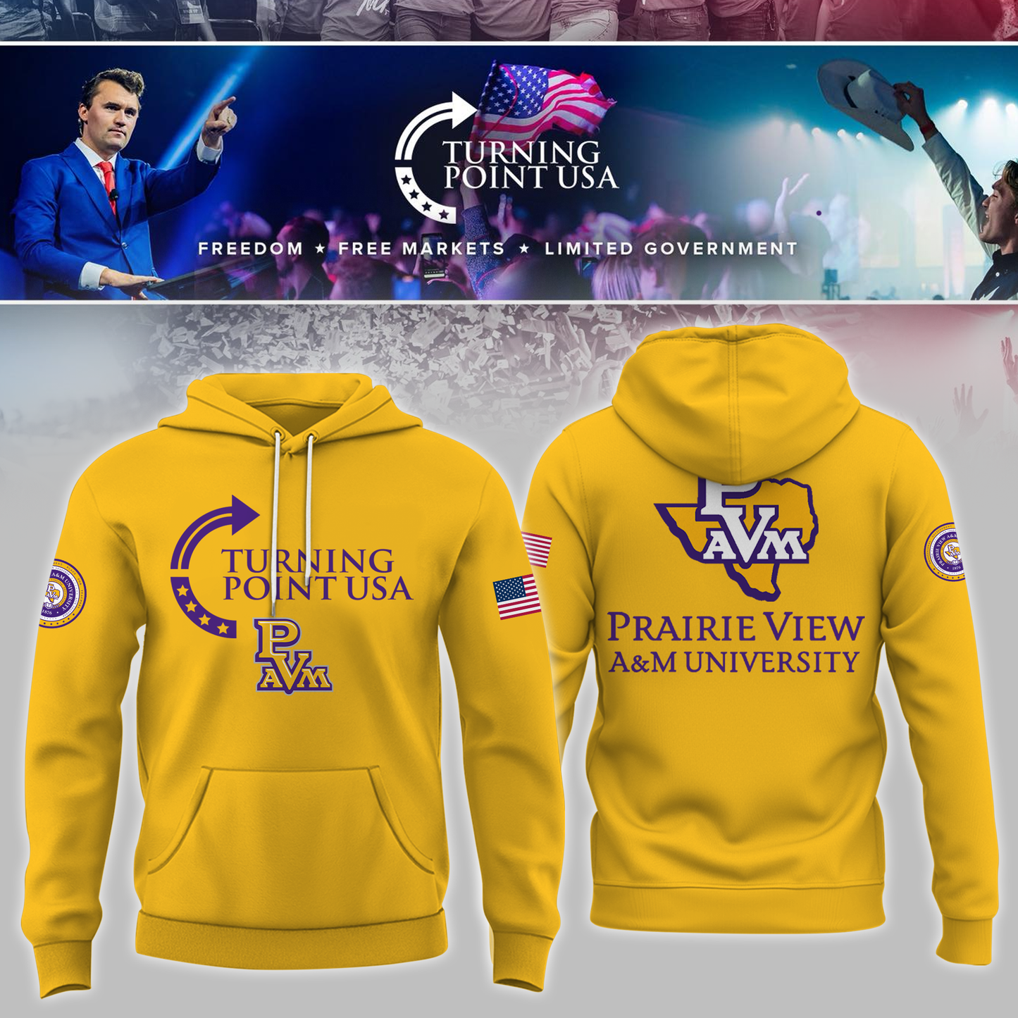 Prairie View University x Turning Point USA Hoodie
