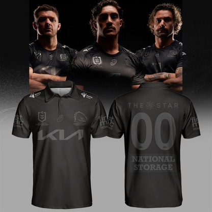 Brisbane Broncos Our 2025 Black POLO
