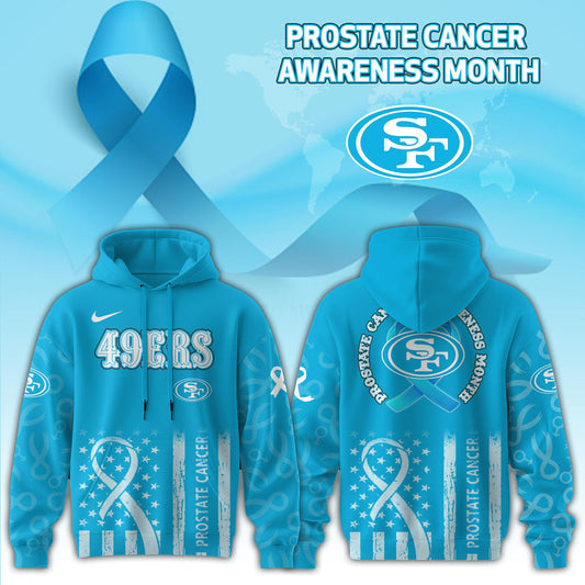 San Francisco 49ers x Prostate Cancer Awareness Hoodie Edition