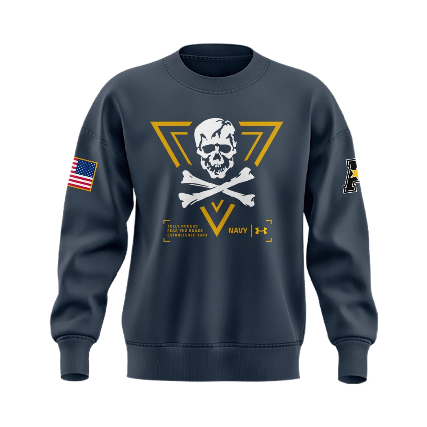 Special New Jolly Rogers Navy Midshipmen Sweatshirt