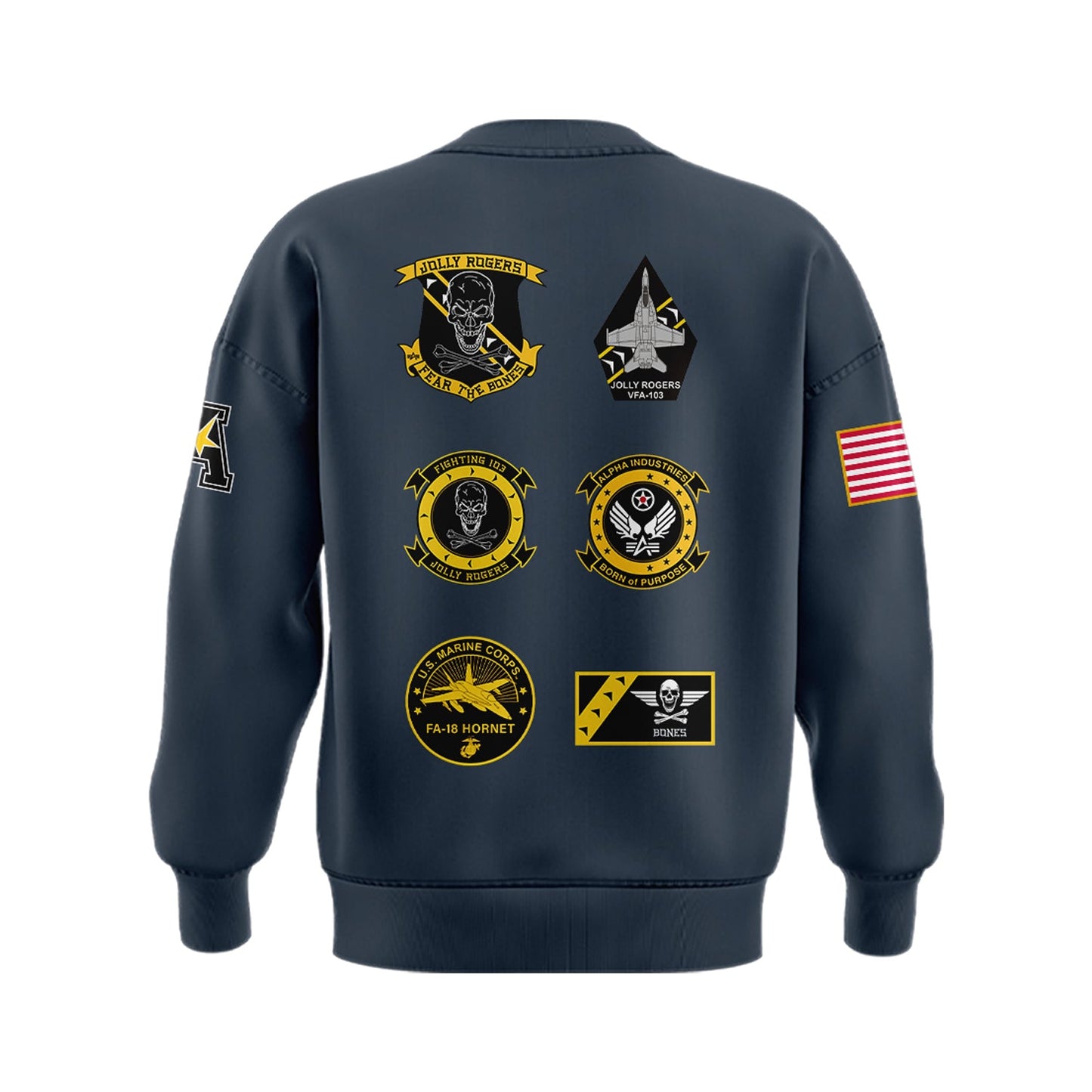 Special New Jolly Rogers Navy Midshipmen Sweatshirt