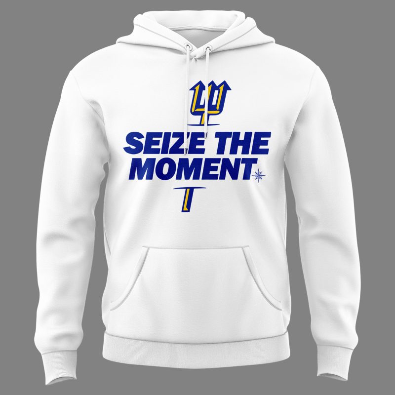Seattle Mariners SEIZE THE MOMENT White Hoodie