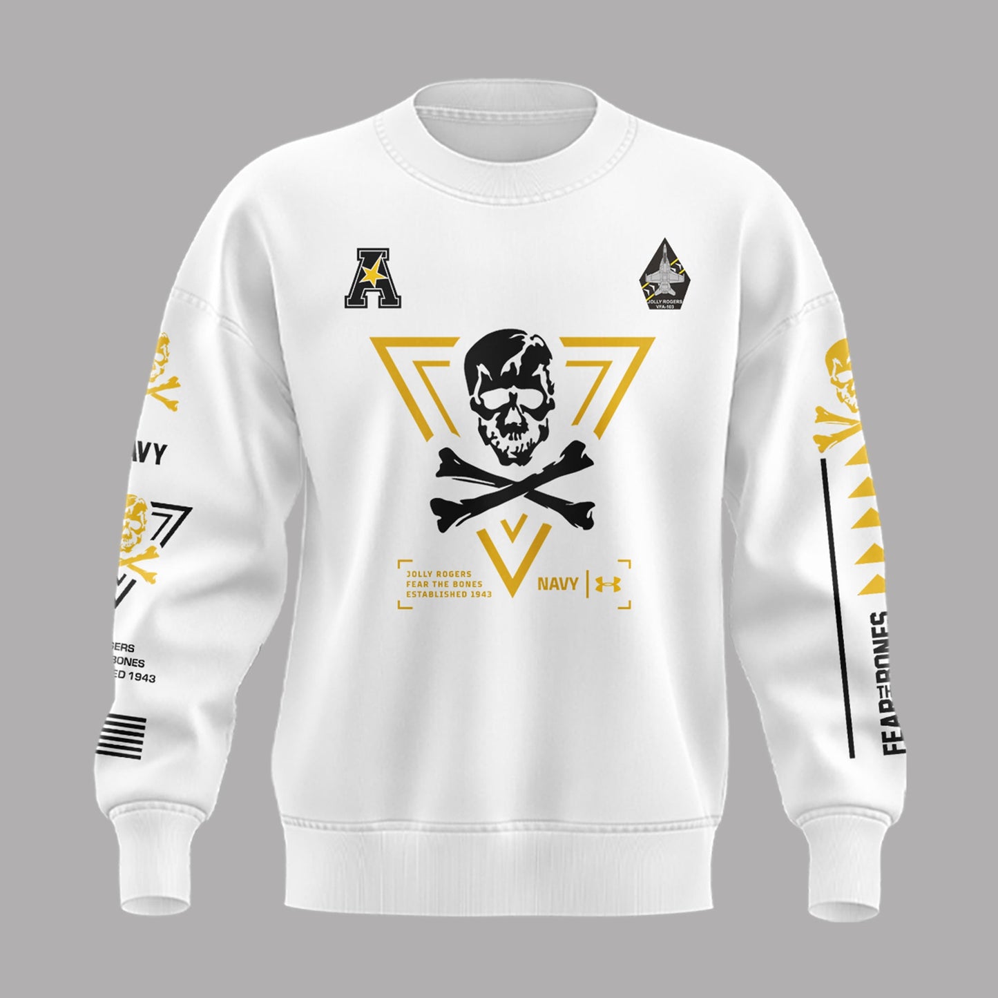 Special New Jolly Rogers Navy Midshipmen Sweatshirt