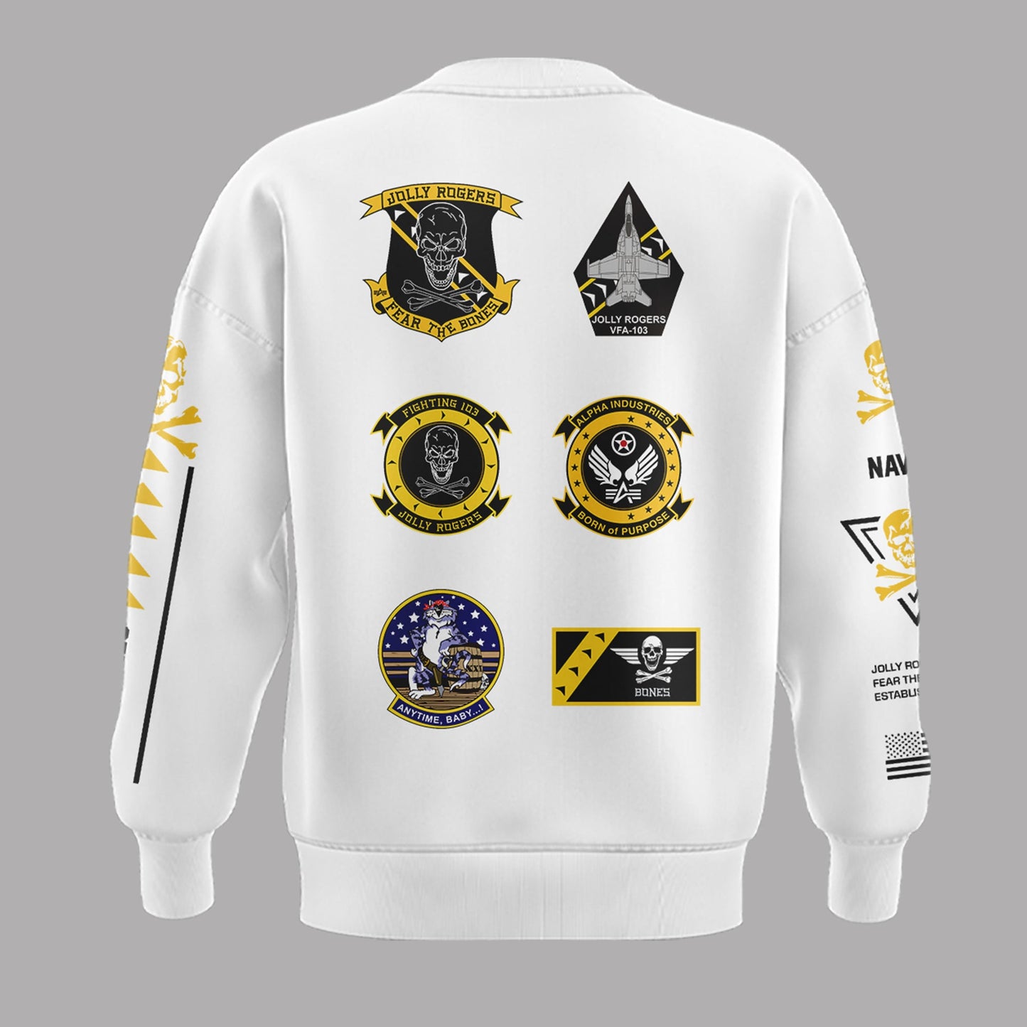 Special New Jolly Rogers Navy Midshipmen Sweatshirt